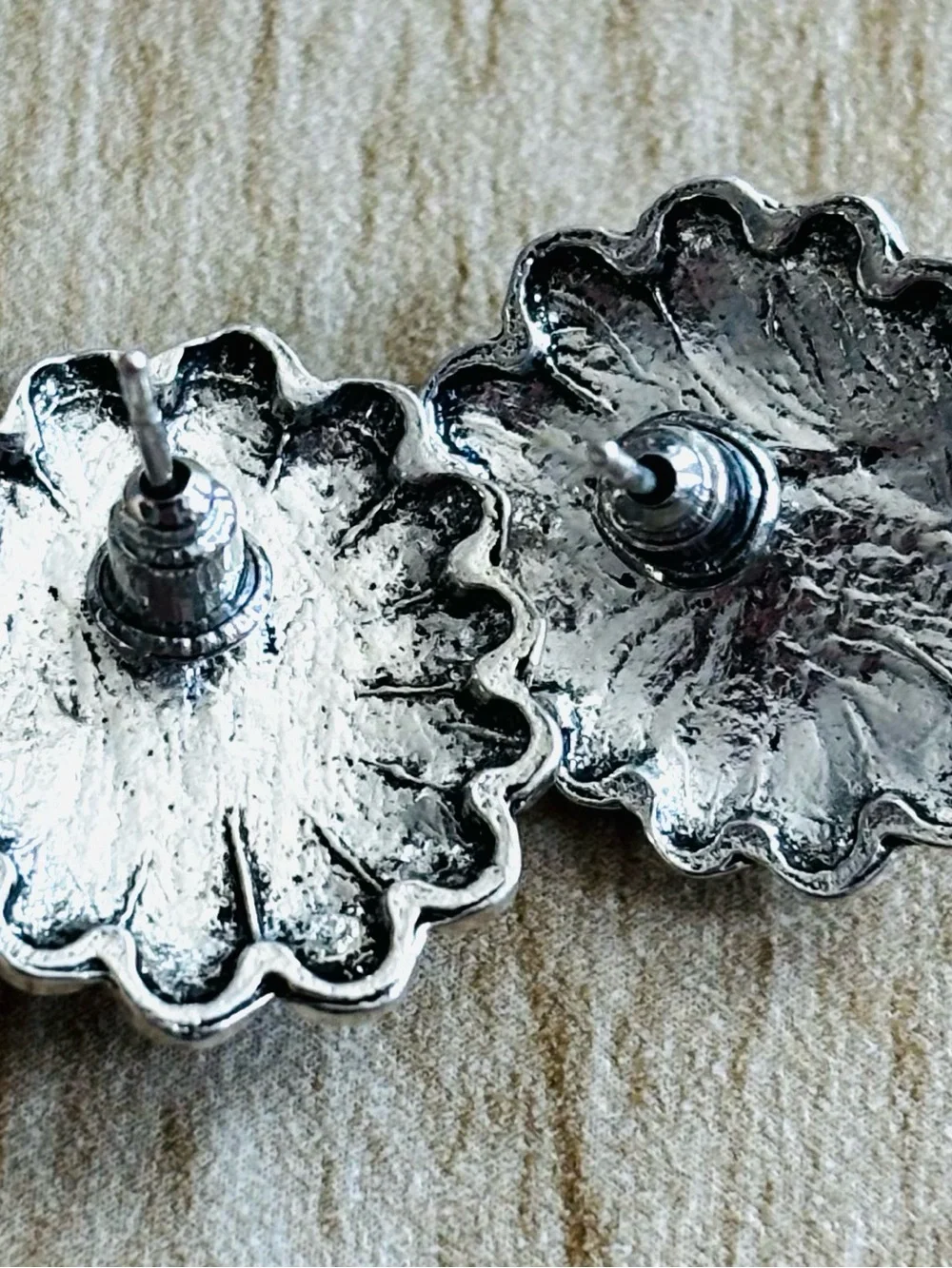Turquoise Floral Earrings in Sterling Silver
